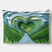 ペーパーカットロードアクセサリーパウチトラベルバッグ アクセサリーポーチ (裏面)