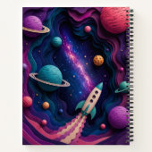 ペーパーカット宇宙冒険 ノートブック (裏面)