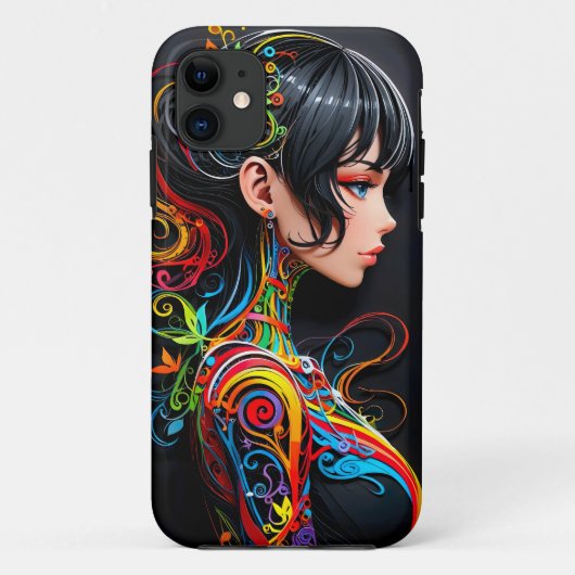 ペーパーカット ポップアートの美しさ ( 1 ) Case-Mate iPhoneケース (裏面)