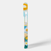 ペーパークラフトの海の波と日の出の風景 Case-Mate iPhoneケース (裏面 / 左)
