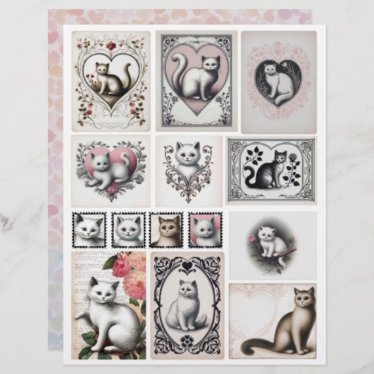 ペーパークラフト用エフエラのかわいいコレクション (正面/裏面)