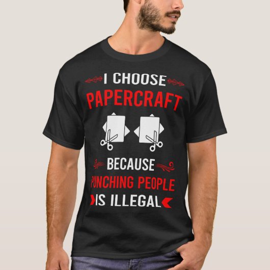 ペーパークラフト 切り抜き Tシャツ (正面)