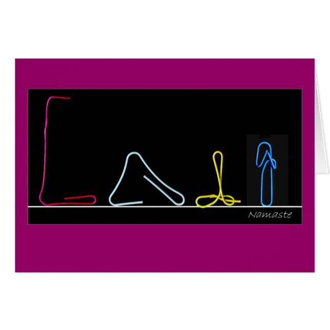 ペーパークリップのヨガ (正面横)