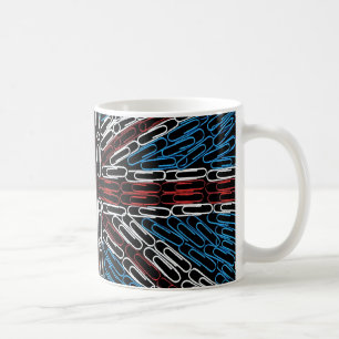 ペーパークリップの英国国旗 コーヒーマグカップ