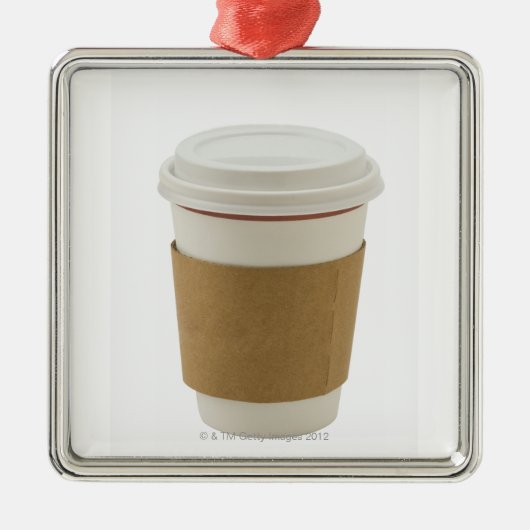 ペーパーコーヒーカップ メタルオーナメント (正面)