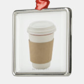 ペーパーコーヒーカップ メタルオーナメント (左)
