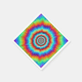 ペーパーナプキンの爆発（青とオレンジ） スタンダードカクテルナプキン (角)