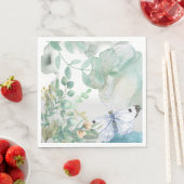 ペーパーナプキンパステルズフローラバタフライ スタンダードランチョンナプキン (インサイチュ)