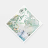 ペーパーナプキンパステルズフローラバタフライ スタンダードランチョンナプキン (角)