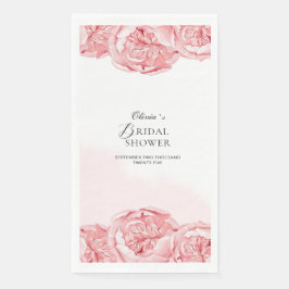 ペーパーナプキンブライダルシャワー牡丹