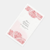 ペーパーナプキンブライダルシャワー牡丹 (コーナー)