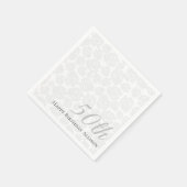 ペーパーナプキン50誕生日パームリーフ スタンダードカクテルナプキン (角)