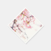 ペーパーナプキン：さくらんぼ花枝 スタンダードカクテルナプキン (角)