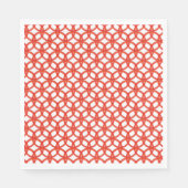 ペーパーナプキン – インターロッキングレッドリングや輪 スタンダードランチョンナプキン (正面)