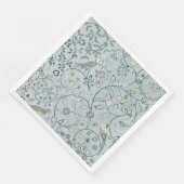 ペーパーナプキン：ウィリアム・モリス：フクロウ&キジ (コーナー)