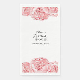 ペーパーナプキン ブライダルシャワー 牡丹