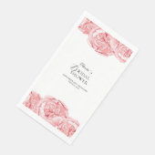 ペーパーナプキン ブライダルシャワー 牡丹 (コーナー)