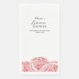 ペーパーナプキン ブライダルシャワー 牡丹