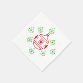 ペーパーナプキン – ホリデイオーナメント スタンダードカクテルナプキン (角)