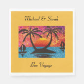 ペーパーナプキン – ボンボヤージュパーティー スタンダードランチョンナプキン (正面)