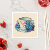 ペーパーナプキン：ヴィンテージティーカップ スタンダードカクテルナプキン (インサイチュ)