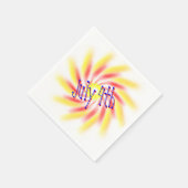 ペーパーナプキン - 花火の回転模様 スタンダードカクテルナプキン (角)