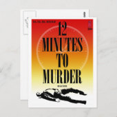 ペーパーバック葉書:殺人まで12分 ポストカード (正面/裏面)