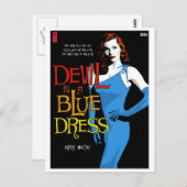 ペーパーバック葉書：青いドレスの悪魔 ポストカード (正面/裏面)