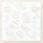 ペーパーパターン ガラスコースター (裏面)