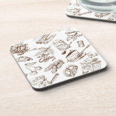 ペーパーパターン コースター (左側)