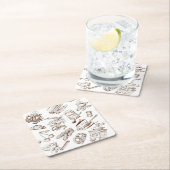 ペーパーパターン スクエアペーパーコースター (インサイチュ)