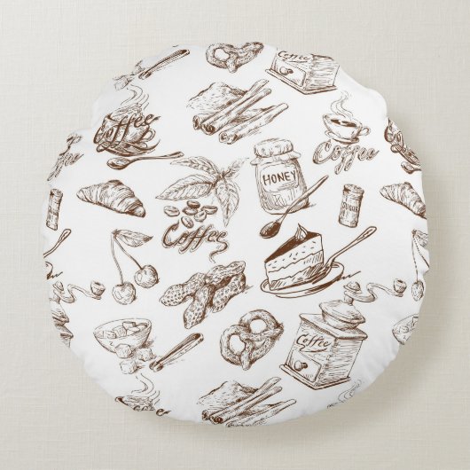 ペーパーパターン ラウンドクッション (正面)