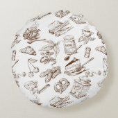 ペーパーパターン ラウンドクッション (裏面)