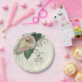 ペーパーパーティーの商品のモダンなヴィンテージのRanunculusの花柄 ペーパープレート (パーティー)