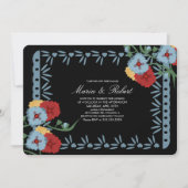 ペーパーピカド メキシコの植物 フラワーフィエスタ 招待状 (正面)