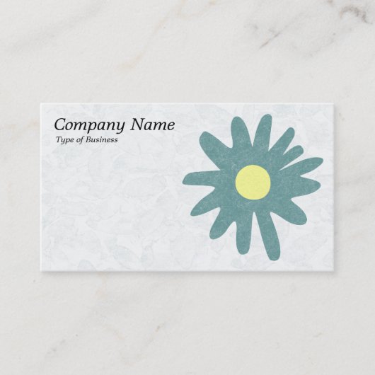 ペーパーフラワー - モスグリーン 名刺 (正面)