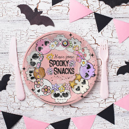 ペーパープレート ハロウィン スプーキー スナック