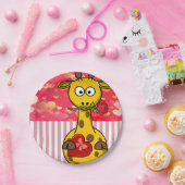 ペーパープレート バレンタインデー、キリン (パーティー)