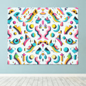 ペーパーホワイトパーティーポッパー – Ken Gage Art キャンバスプリント (インサイチュ (ウッドフロア))