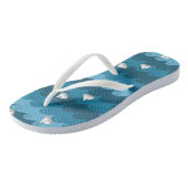 ペーパーボートパターン ビーチサンダル (アングル)