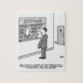 ペーパーレス社会。トイレ頼イの人の売り転が場 ジグソーパズル (縦)