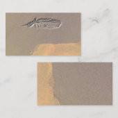 ペーパーヴィンテージの古い羽ライト名刺 名刺 (正面/裏面)