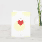 ペーパー人形のバレンタインデーのパーソナライズなヴィンテージ シーズンカード (裏面)