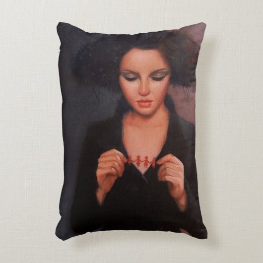 ペーパー人形 アクセントクッション (正面(垂直))