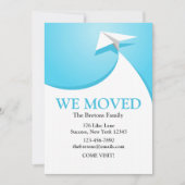 ペーパー平らな移動発表 案内状 (正面)