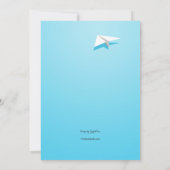 ペーパー平らな移動発表 案内状 (裏面)