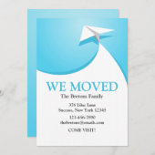 ペーパー平らな移動発表 案内状 (正面/裏面)