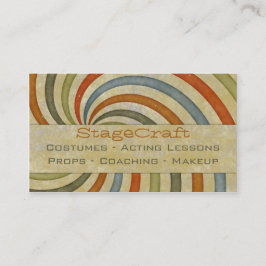 ペーパー渦巻のレトロ 名刺