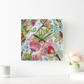 ペーパー鳥II スクエア壁時計 (ホーム)