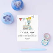 ペーパー |かわいい恐竜ケーキ子供の誕生日ありがとう (シングル)